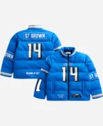 Detroit Lions Amon-Ra St. Brown Off Season Puffer Jacket