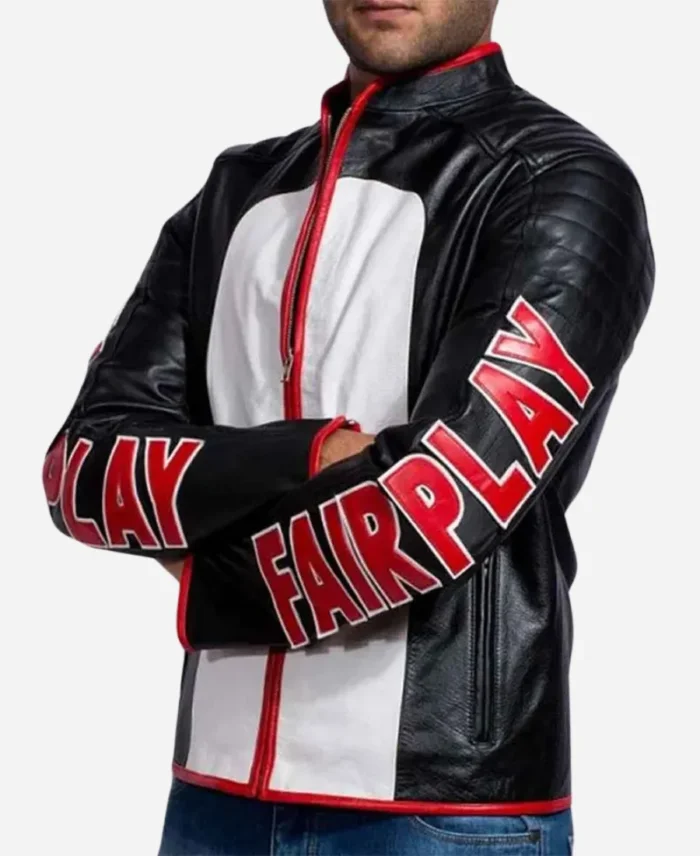 Echo Kellum Arrow Dangerous Season 5 Fairplay Mr Terrific Leather Jacket For Men's