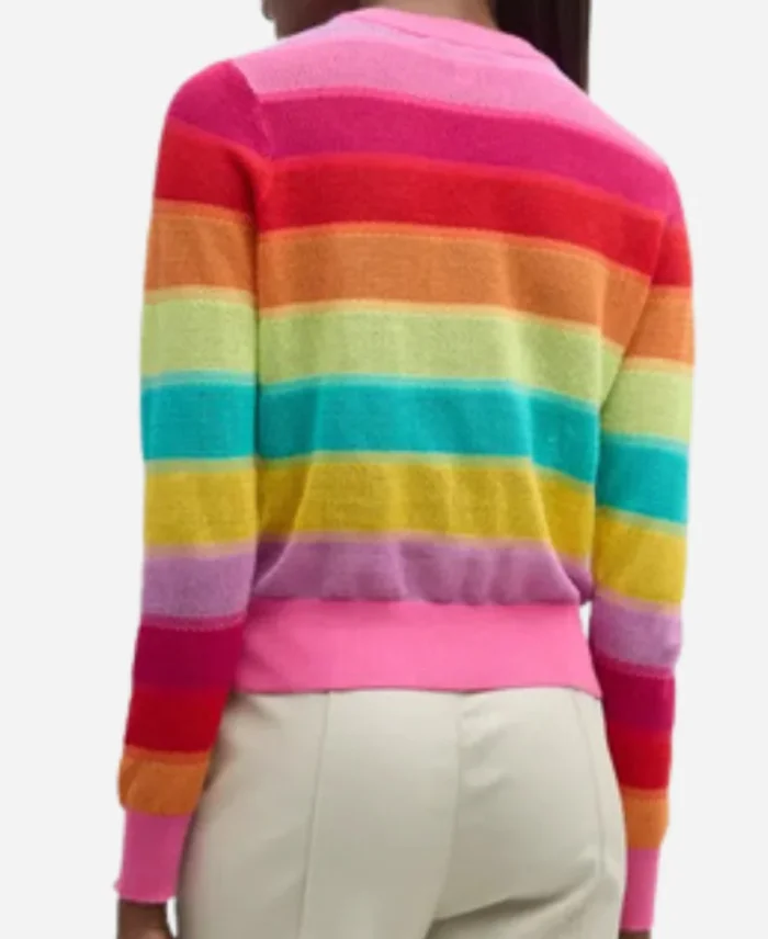 Elsbeth 2024 Carrie Preston Rainbow Striped Sweater