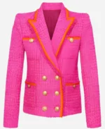 Elsbeth S02 Carrie Preston Tweed Pink Blazer