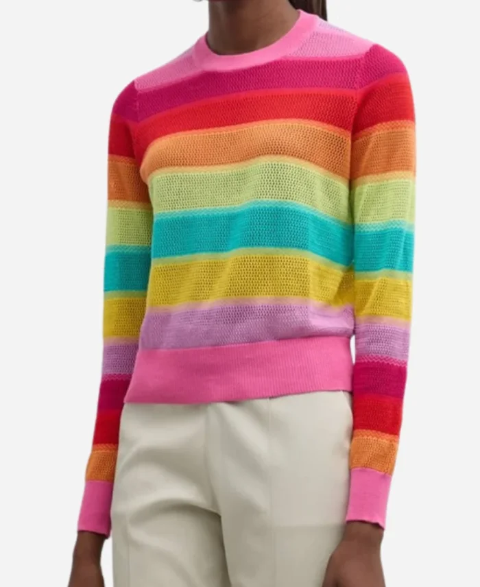 Elsbeth Tascioni TV-Series Elsbeth 2024 Carrie Preston Rainbow Striped Sweater