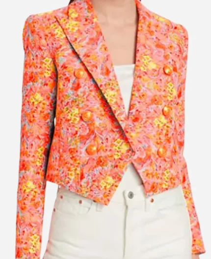 Elsbeth Tascioni TV Series Elsbeth Season 02 Carrie Preston Floral Cropped Blazer