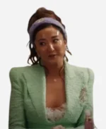 Emily In Paris S04 Ashley Park Mint Green Tweed Blazer