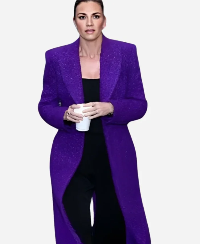 Erin Andrews Good Morning America Purple Coat