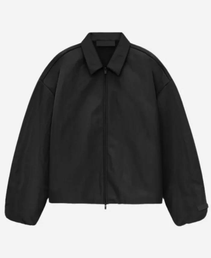 Essentials Fear Of God State Oversized Black Cotton Jacket For Unisex