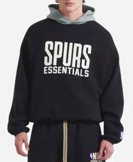 Essentials Spurs Black Hoodie