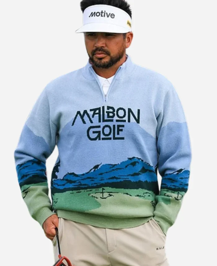 Farmers Insurance Open 2025 Jason Day Half Zip Sweater