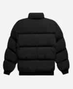 Fear of God Essentials Black Downfilled Puffer Bomber Jacket For Sale