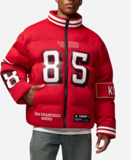 George Kittle 49ers Off Season Puffer Jacket