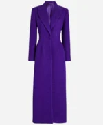 Good Morning America Erin Andrews Purple Trench Coat For Sale