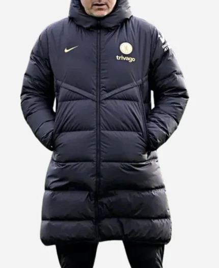 Graham Potter Chelsea FC Black Puffer Jacket Coat