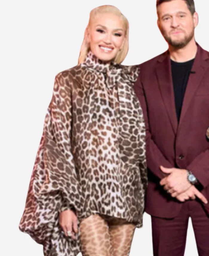 Gwen Stefani The Voice Leopard Blouse