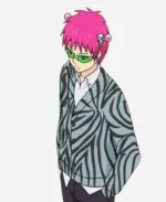 Hiroshi Kamiya The Disastrous Life Of Saiki K Kusuo Saiki Zebra Cardigan Sweater