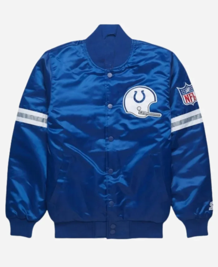 Indianapolis Colts Satin Blue Jacket