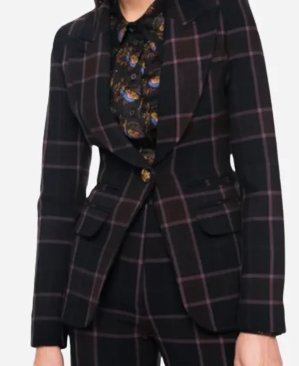Ingrid Derian TV-Series Watson 2025 Eve Harlow Black Plaid Blazer