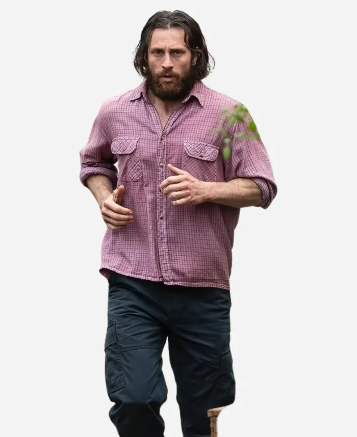 Jamie Movie 28 Years Later 2025 Aaron Taylor-Johnson Pink Checkered Shirt