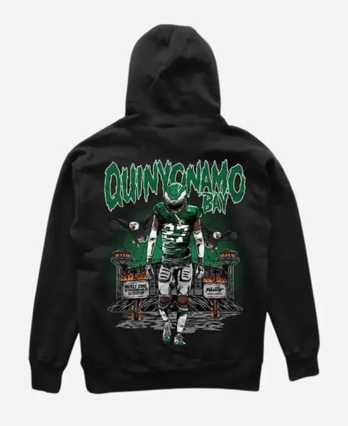 Jason Kelce Quinyonamo Bay Black Pullover Hoodie