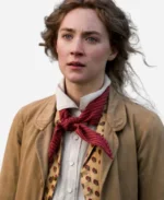 Jo March Movie Little Woman Saoirse Ronan Brown Corduroy Long Coat