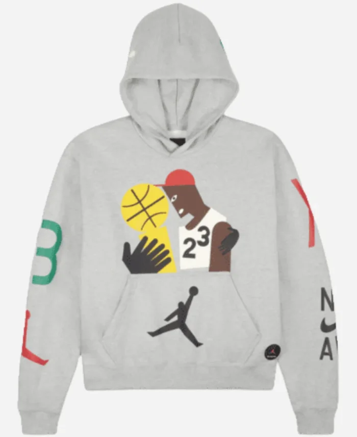 Jordan X Nina Chanel Abney Grey Pullover Hoodie