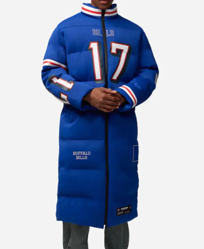 Josh Allen Bills Off Season Puffer Long Coat