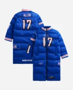 Josh Allen Buffalo Bills Off Season Puffer Long Coat