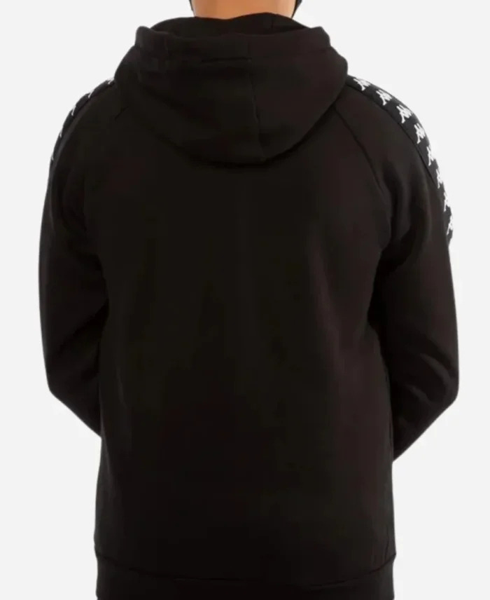 Kappa Pullover Black Hoodie Back