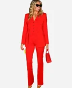 Kate Upton NYC Red Suit