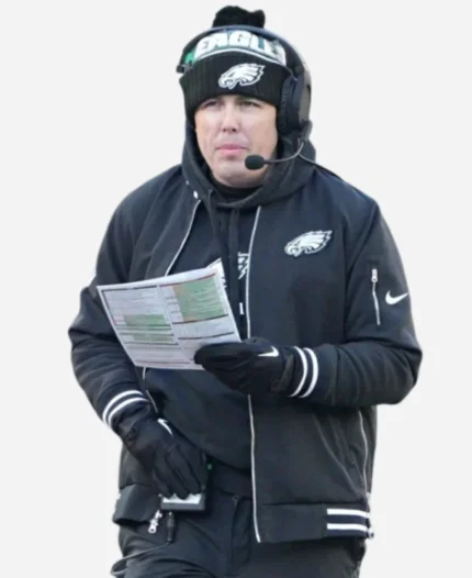 Kellen Moore Philadelphia Eagles Sideline Black Jacket