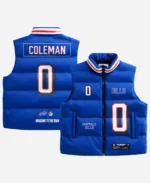 Keon Coleman Buffalo Bills Off Season Puffer Vest
