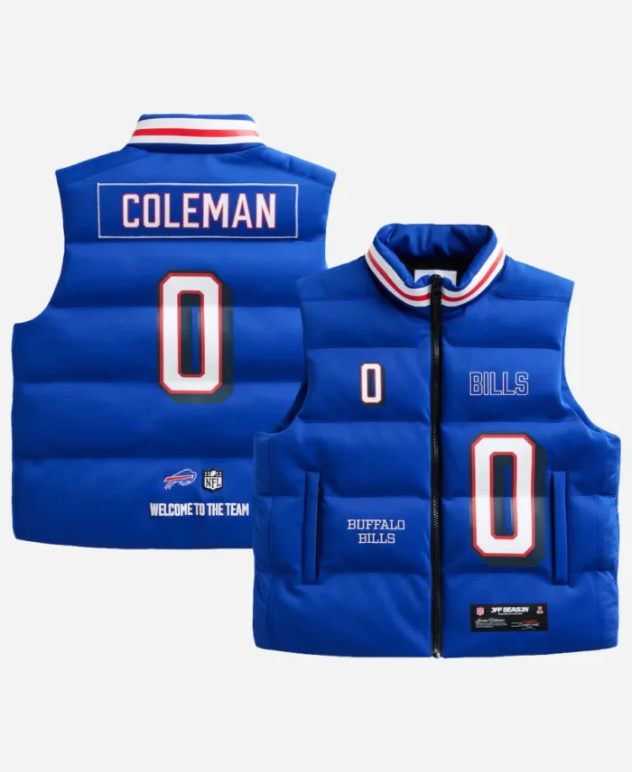 Keon Coleman Buffalo Bills Off Season Puffer Vest
