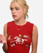 Kiernan Shipka Sweethearts Red Cowgirl Shirt