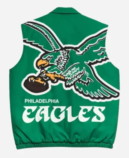 King Gillis Philadelphia Eagles Green Vest