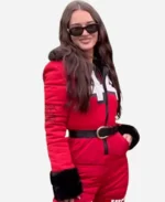 Kristin Juszczyk 49ers Red Snowsuit