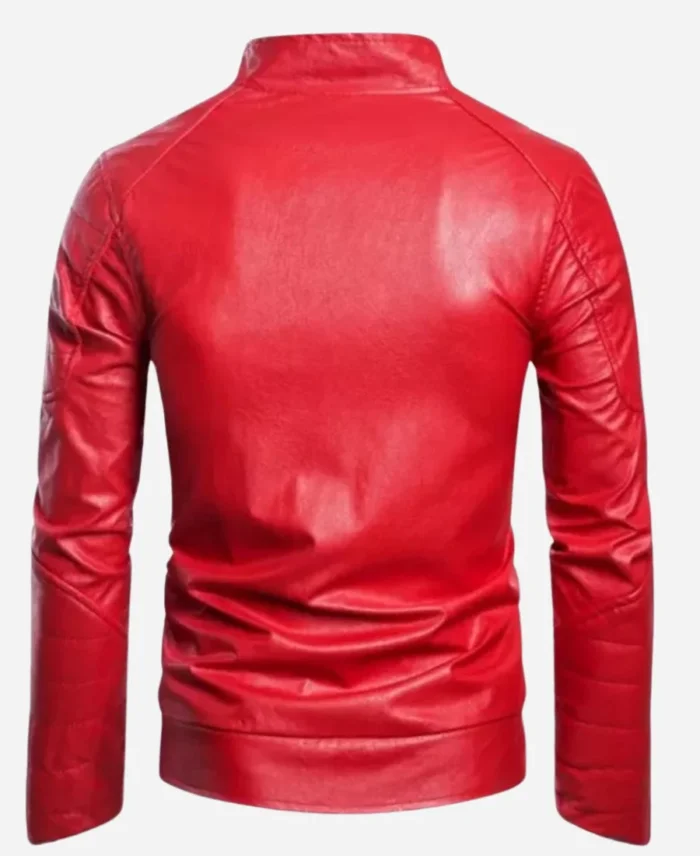 LA Knight WWE Monday Night RAW Red Leather Jacket