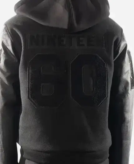 Las Vegas Raiders Coach Antonio Pierce Hooded Black Varsity Jacket