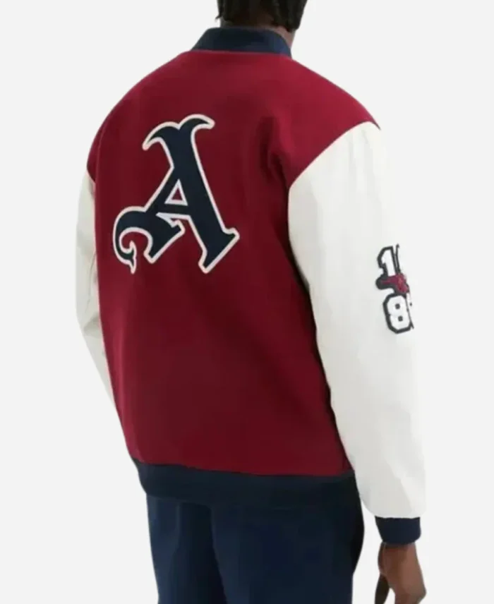 Leah Williamson Arsenal Red Varsity Jacket Back