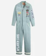 Levi’s x McLaren F1 Vintage Blue Denim Racing Jumpsuit For Sale