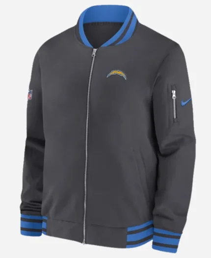 Los Angeles Chargers Sideline Coach Black Jacket