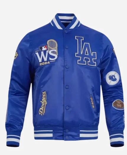 Los Angeles Dodgers 2024 World Series Champions Blue Varsity Jacket