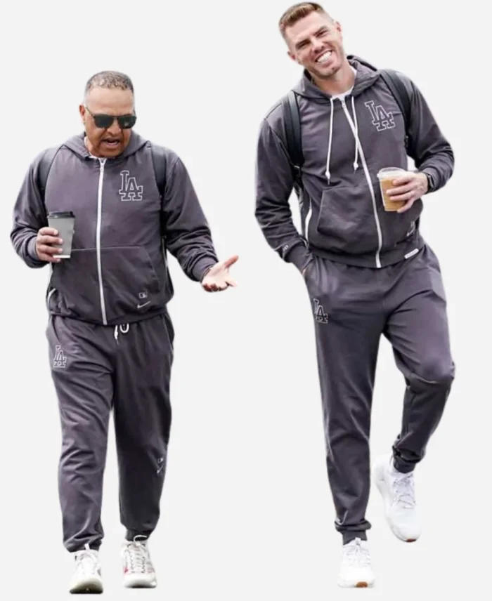 Los Angeles Dodgers Grey Fleece Tracksuit For Sale