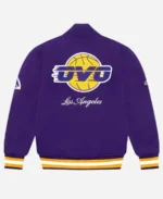 Los Angeles Lakers October’s Very Own Purple Varsity Wool Jacket For Sale