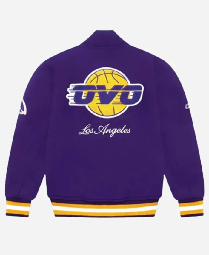 Los Angeles Lakers October’s Very Own Purple Varsity Wool Jacket For Sale