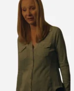 Lydia Morgan Tv Series No Good Deed Lisa Kudrow Ribbed Surplus Button Down Shirt