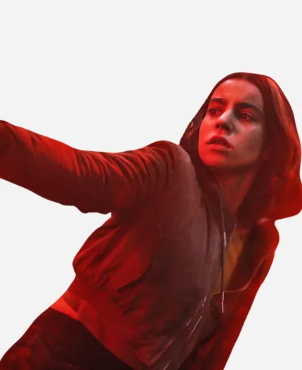 Lyna Tv Series Furies 2024 Lina El Arabi Cropped Bomber Jacket