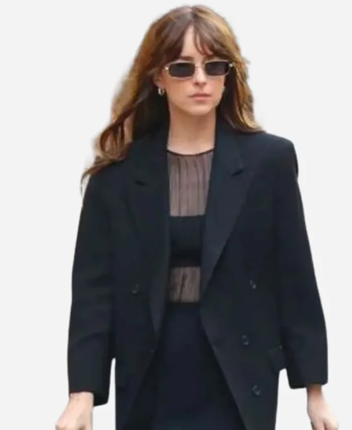 Materialists 2024 Dakota Johnson Black Blazer