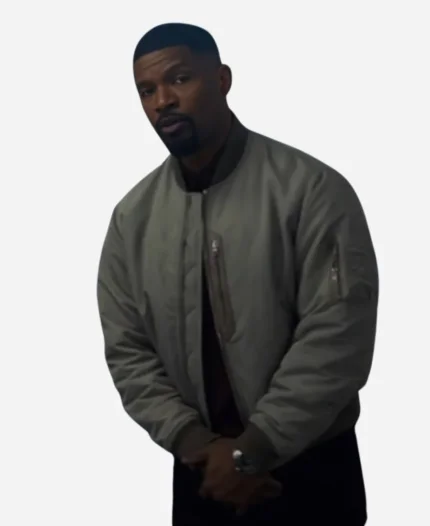 Matt Movie Back In Action 2025 Jamie Foxx Bomber Jacket