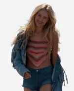 Michelle Randolph Landman 2024 Denim Fringe Jacket