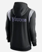 Minnesota Vikings Sideline Lockup Full-Zip Black Hoodie For Sale