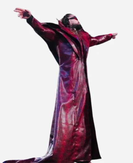 Monday Night RAW Seth Rollins Red Snake Print Coat for Sale