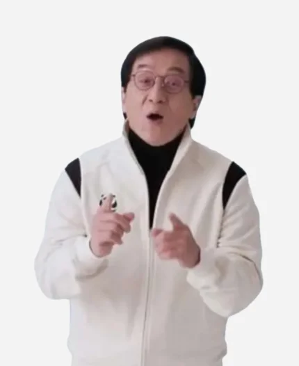 Mr. Han Movie Karate Kid Legends 2025 Jackie Chan White Panda Jacket